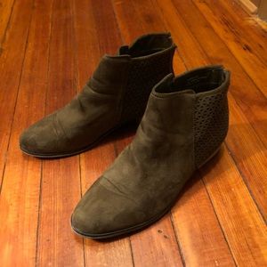Olive Green Booties - Size 12